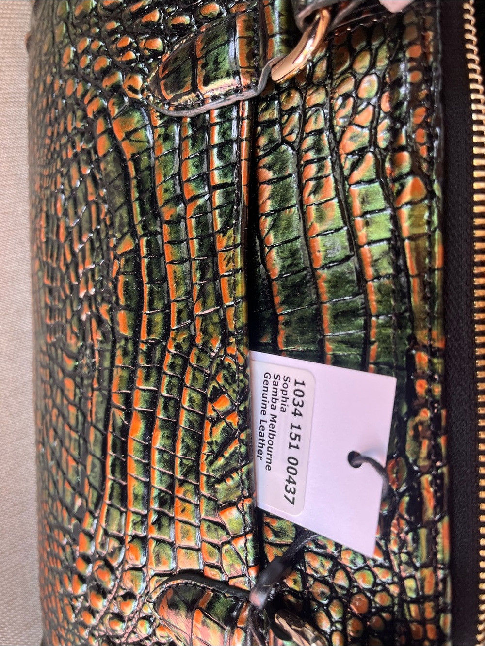 NWT BRAHMIN SOPHIA in SAMBA Melbourne Satchel - Picture 7 of 17